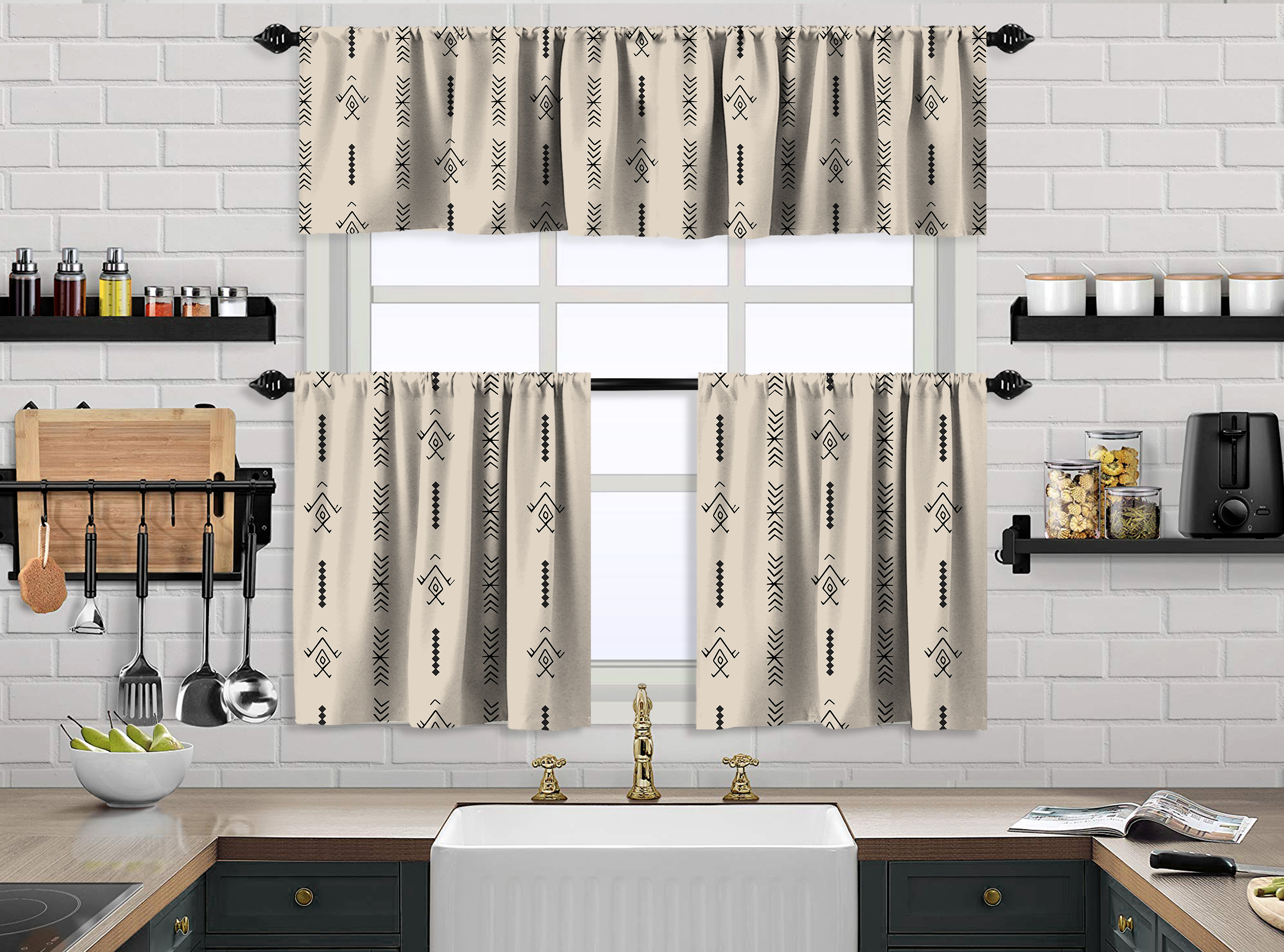 Kitchen cafe curtains hotsell